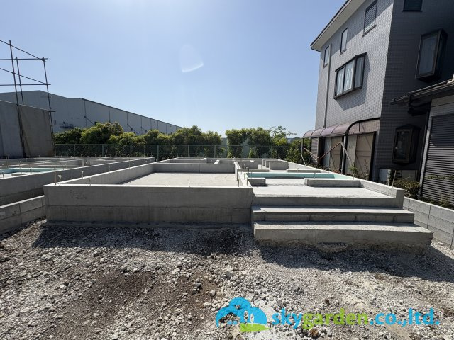 寒川町小谷第19　新築戸建　全２棟１号棟の外観|令和8年5月18日撮影（工事中）