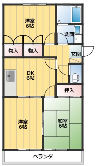 【間取り】 | SILK CITY | ※反転の場合あり