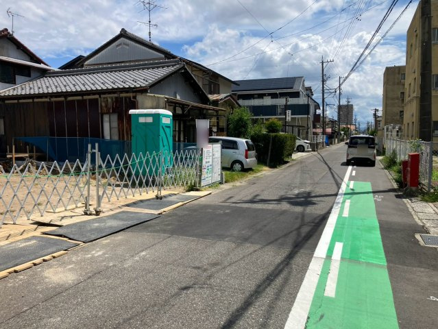 ファーストタウン　江南市古知野町大塔第1　全2区画分譲の前面道路含む現地写真|「現地（2026年8月15日）撮影」　
■前面道路　
■ヤマダ不動産　株式会社リライフ