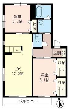 【間取り】 | シャンリジエールＢ　ShaMaison