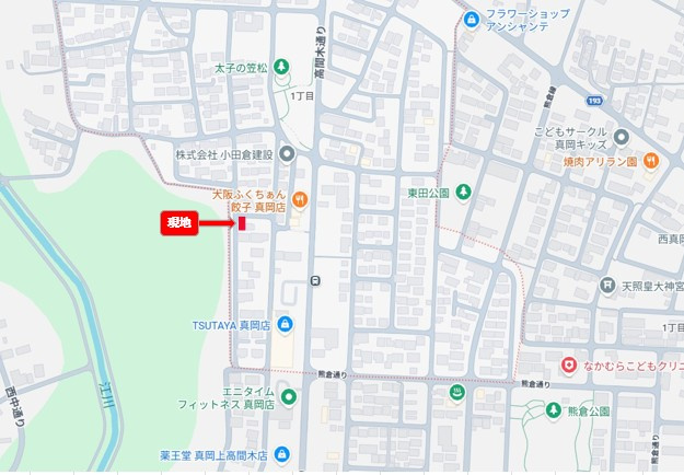 真岡市亀山一丁目　売地の地図|真岡市亀山一丁目21-1