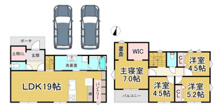 【間取り】 | 川西市水明台2丁目8の59　新築一戸建て