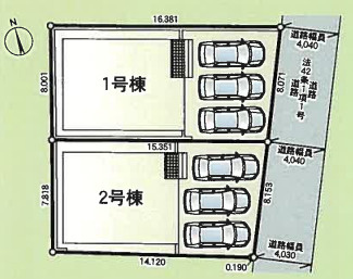 寒川町小谷第19　新築戸建　全２棟２号棟の区画図