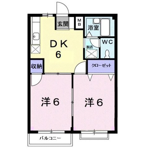 エルディム川西の間取り