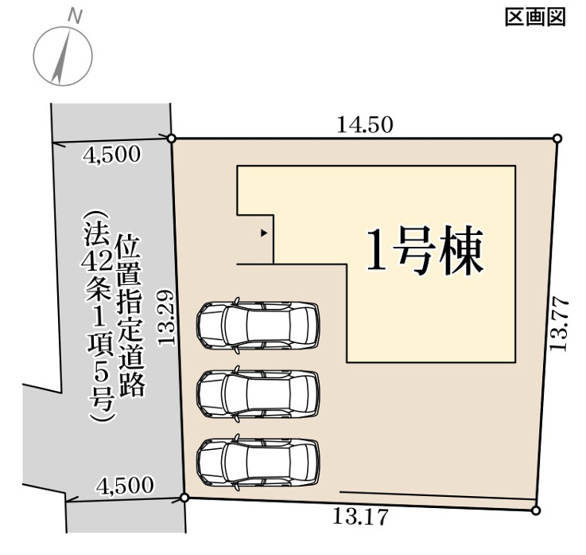 【区画図】 | リーブルガーデン児島上の町4丁目 (全1棟)
