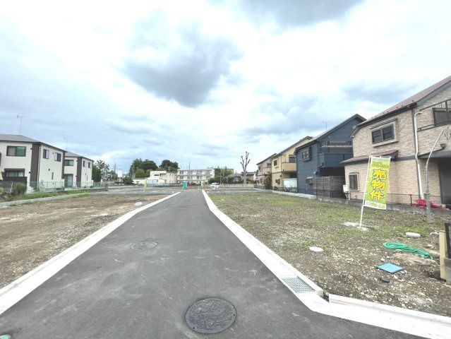 昭島宮沢町第２期　建築条件付売地　全１４区画　２区画の前面道路含む現地写真
