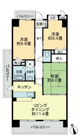 スカールＩＴＯの間取り