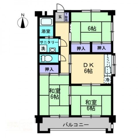 コーポニューデリの間取り