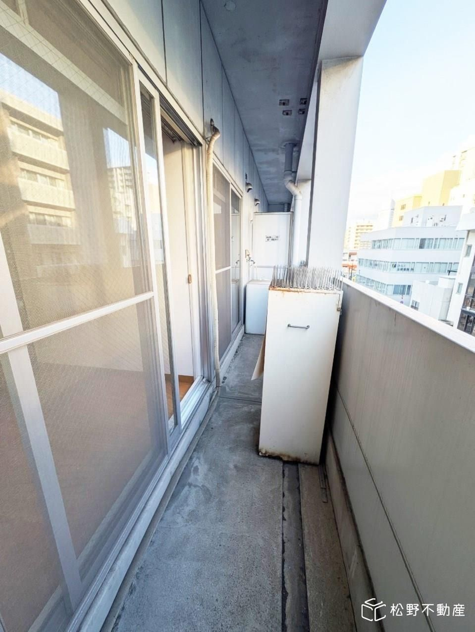 コンフォール錦町のバルコニー