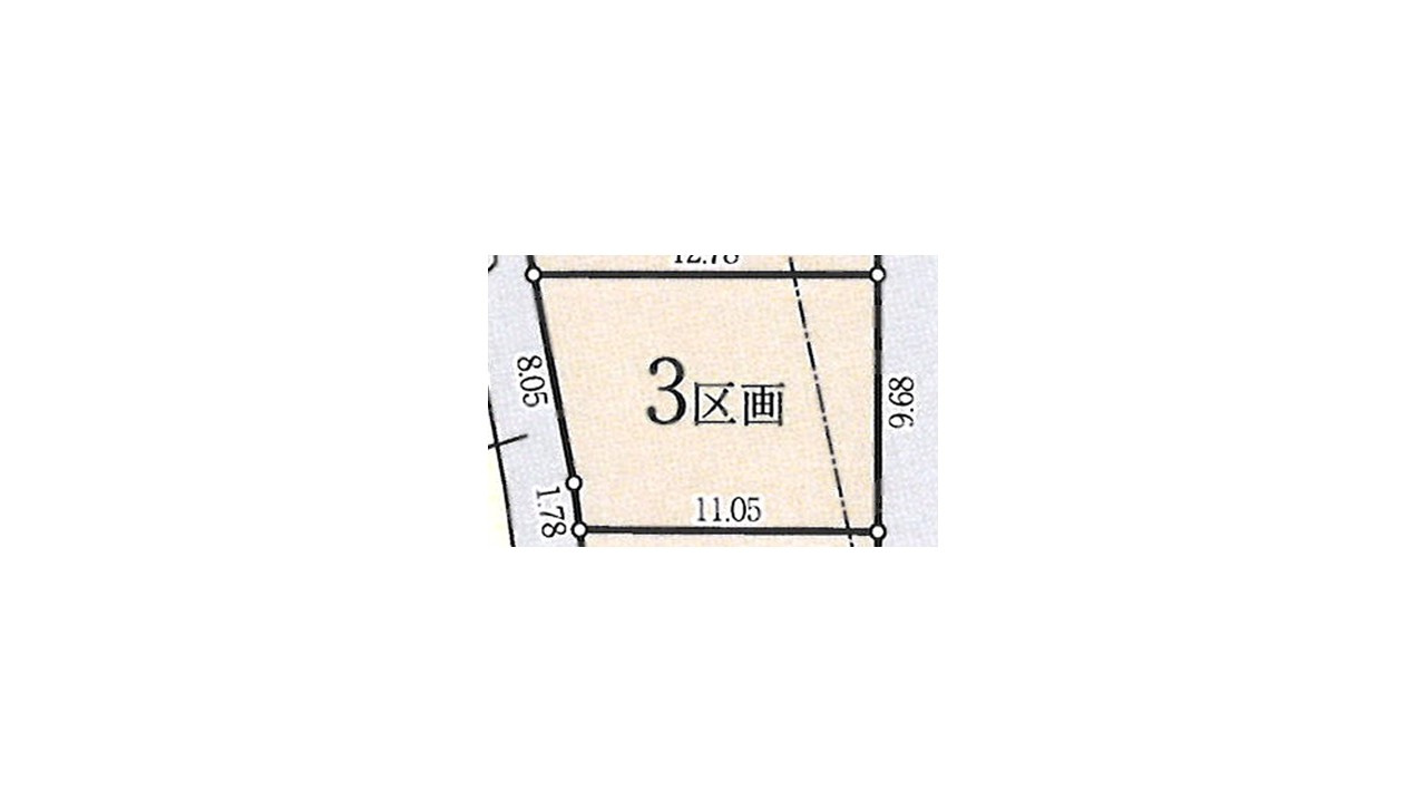 昭島宮沢町第２期　建築条件付売地　全１４区画　３区画の土地図
