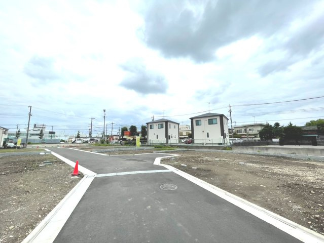昭島宮沢町第２期　建築条件付売地　全１４区画　３区画の前面道路含む現地写真