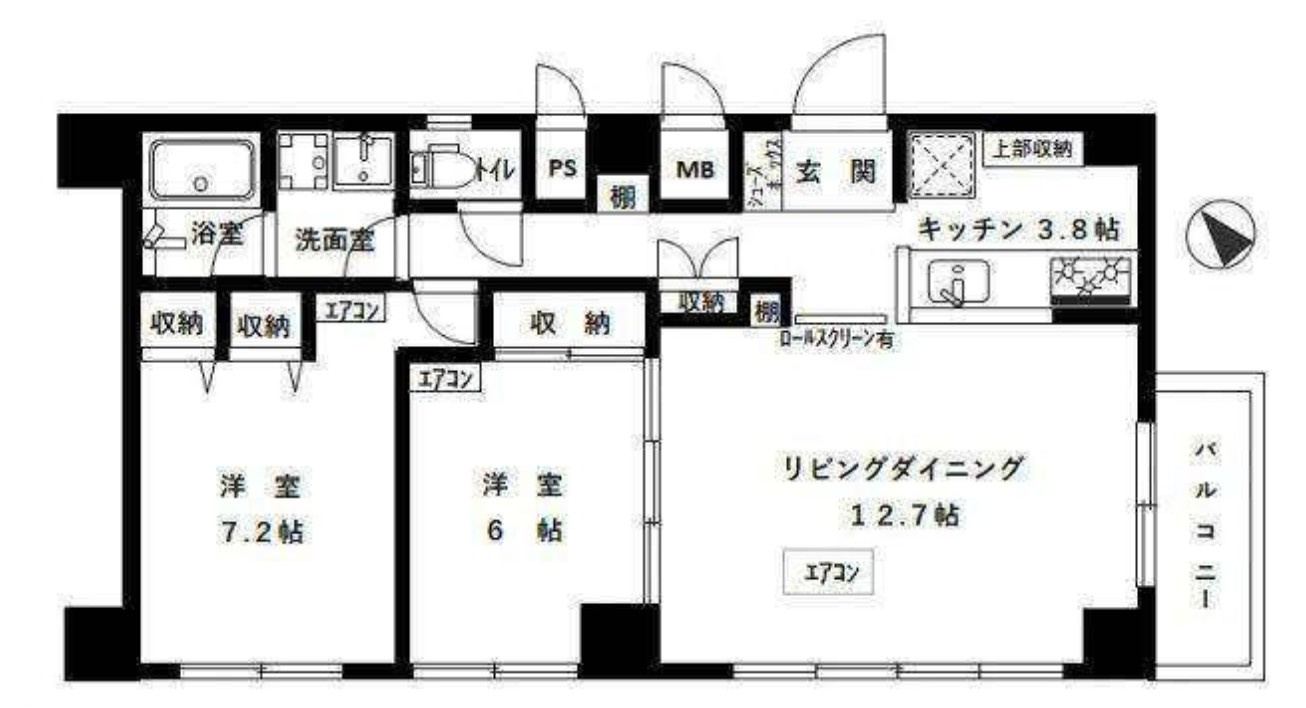 スカイエスタの間取り