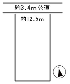 ６６７８７　岐阜市長良幸和町1丁目土地の区画図