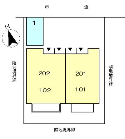 Ｎｅｗ　昇基の駐車場|駐車場区画図