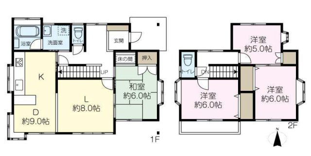 【中古戸建】児玉郡上里町大字嘉美の間取り|■間取り図｜敷地面積：179.49（約54.29坪）　建物面積：99.37（約30.05坪）