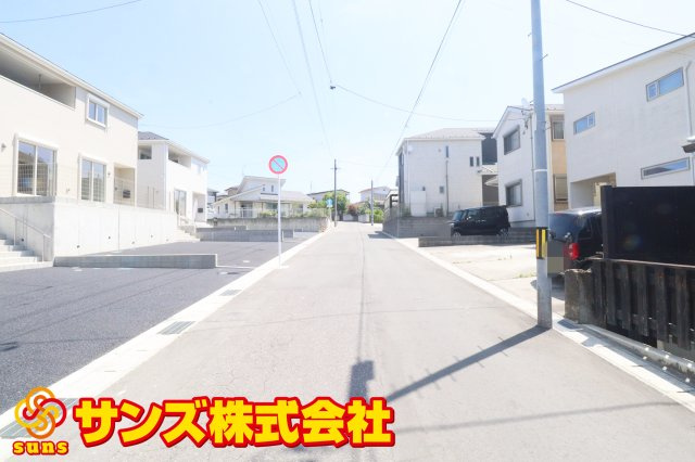 郡山市菜根３丁目　　　４号棟　　　桜小学校、郡山第３中学区の外観|南側前面道路