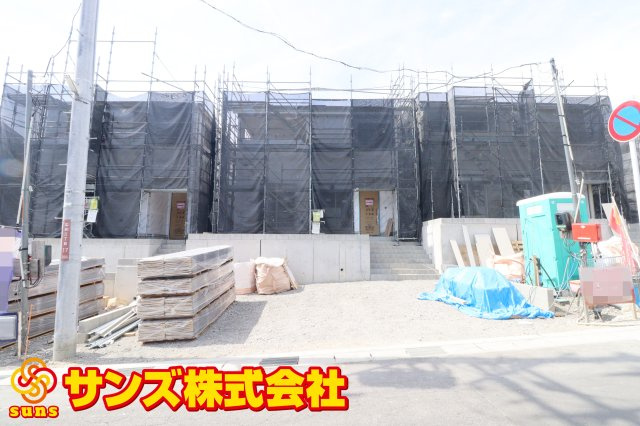 郡山市菜根３丁目　　　４号棟　　　桜小学校、郡山第３中学区の外観|南側から見た外観