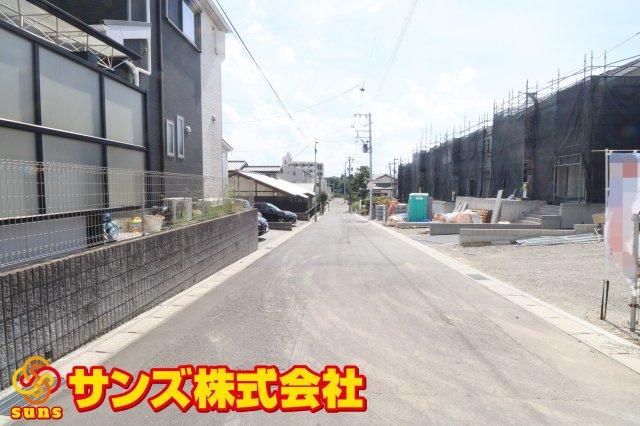 郡山市菜根３丁目　　　５号棟　　　桜小学校、郡山第３中学区の外観|南側前面道路
