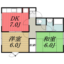【間取り】 | スカイハイツ　A