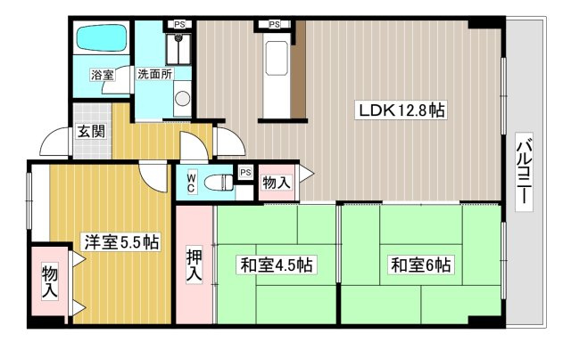 【間取り】 | ソアール門戸荘