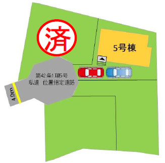春日市弥生2丁目2期 5号棟の区画図