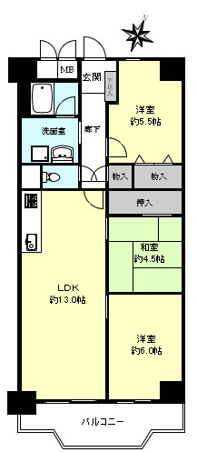 明石アーバンライフの間取り