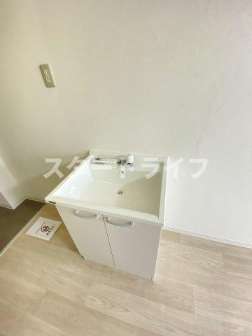 大阪市東淀川区西淡路１丁目の賃貸マンションの洗面所