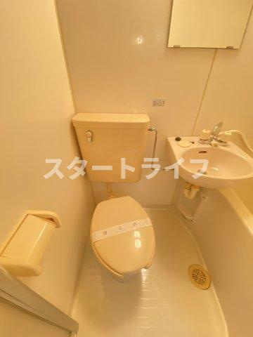 大阪市東淀川区西淡路１丁目の賃貸マンションのトイレ