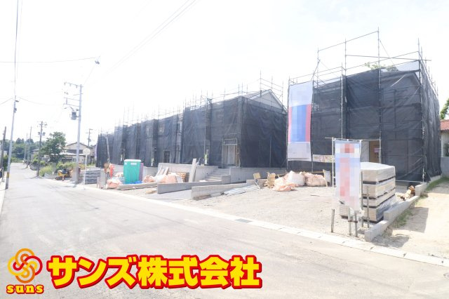 郡山市菜根３丁目　　　７号棟　　　桜小学校、郡山第３中学区の外観|南東側から見た区画全体