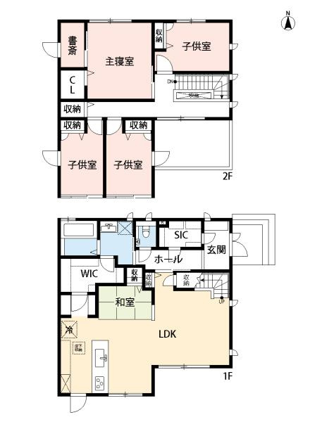 広川町川上　中古戸建の間取り
