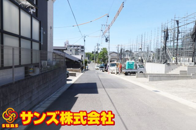 郡山市菜根３丁目　　　６号棟　　　桜小学校、郡山第３中学区の外観|南側前面道路