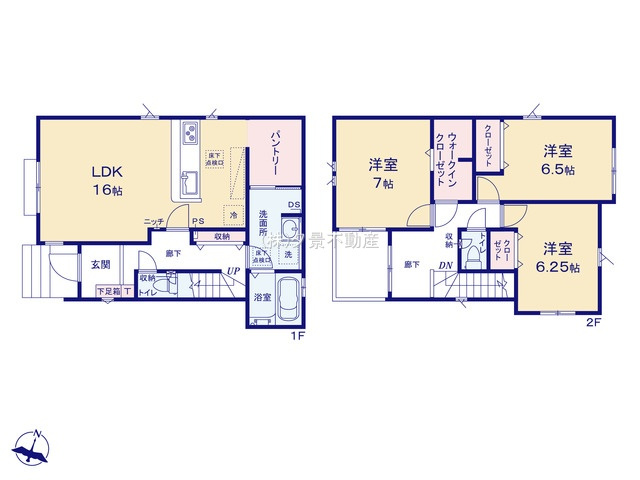 《仲介手数料無料》ふじみ野市福岡３丁目4-20新築一戸建てハートフルタウンの間取り