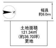 川西市清和台東2丁目4の14　建築条件無土地の画像