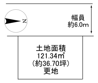 【土地図】 | 川西市清和台東2丁目4の14　建築条件無土地