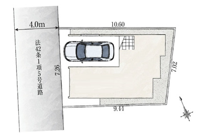 【区画図】 | 板橋区大山西町　新築戸建　9980万円