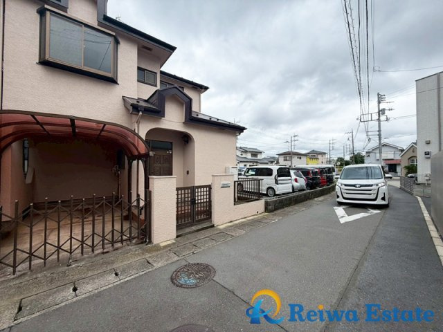 売地　茅ヶ崎市松林3丁目の前面道路含む現地写真