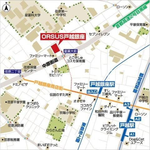【地図】 | ＯＲＳＵＳ戸越銀座