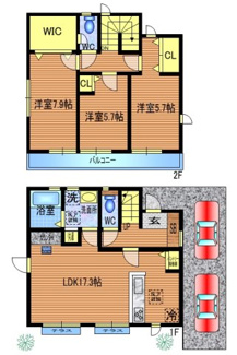 【間取り】 | 上連雀1丁目戸建Ⅰ