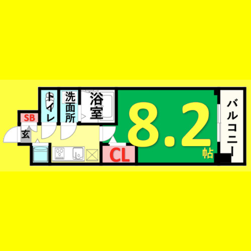 LaDouceur黒川　名古屋市賃貸　仲介手数料無料の間取り