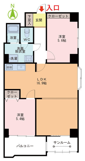パルティール成和の間取り