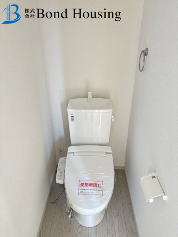 WIC２か所付き　2面バルコニー　西区福吉台１丁目　新築戸建のトイレ