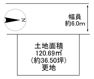 【土地図】 | 川西市清和台東2丁目4の14　建築条件無土地