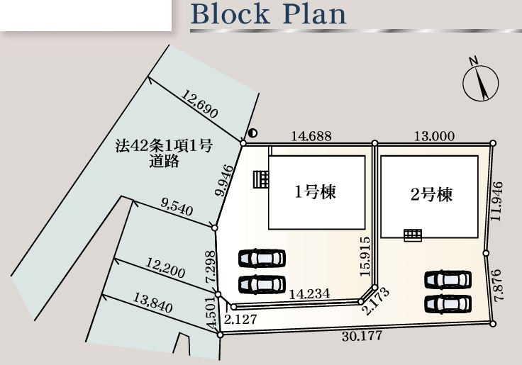 神川町植竹第３　の区画図|現地区画図