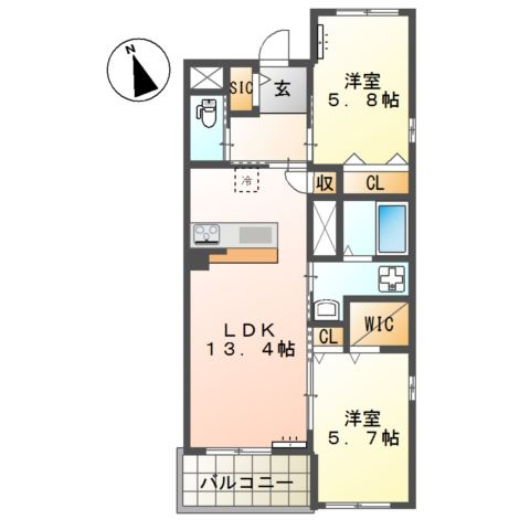 La maison du reve (ラ・メゾン・デュ・レーヴ)の間取り