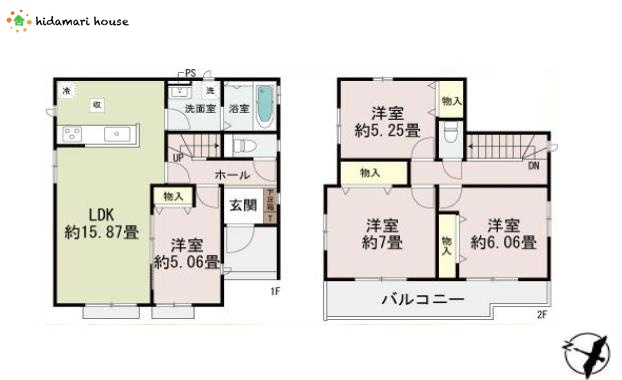 第7上尾二ツ宮Ⅱ期　新築戸建　ハートフルA