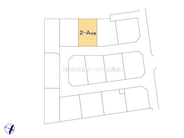 第7上尾二ツ宮Ⅱ期　新築戸建　ハートフルAの区画図