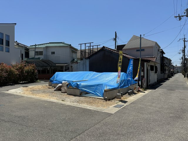 明石市鳥羽新築戸建の前面道路含む現地写真|2026年05月17日撮影