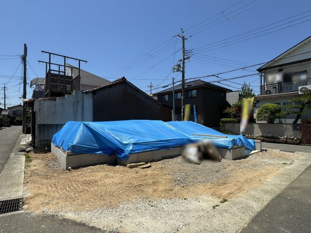 明石市鳥羽新築戸建の前面道路含む現地写真|2026年05月17日撮影