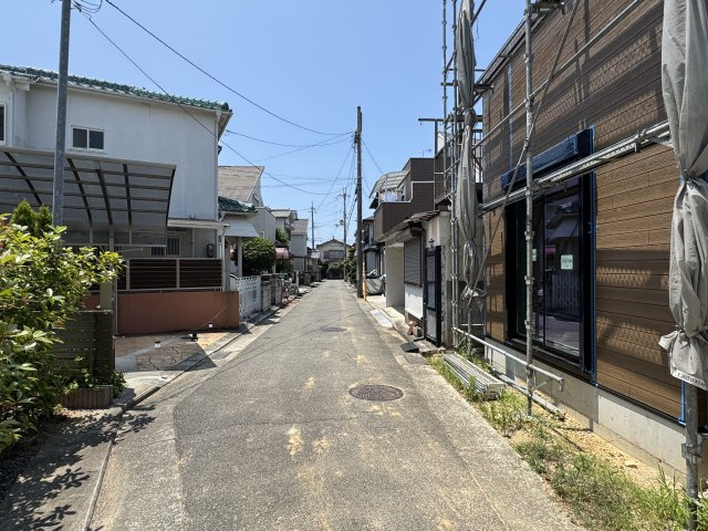 明石市鳥羽新築戸建の前面道路含む現地写真|2026年07月19日撮影