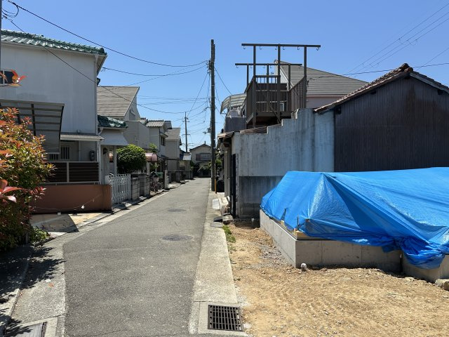 明石市鳥羽新築戸建の前面道路含む現地写真|2026年05月17日撮影